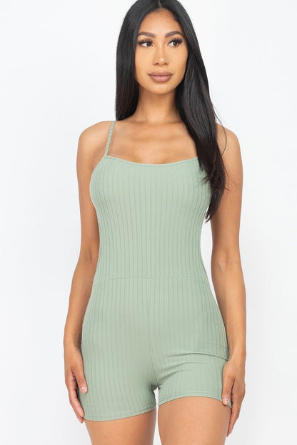 Chill Vibes Openback Bodycon Romper - ShopRbls