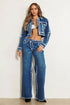 Country Gal Crossed Front Low Rise Wide Leg Jeans - ShopRbls