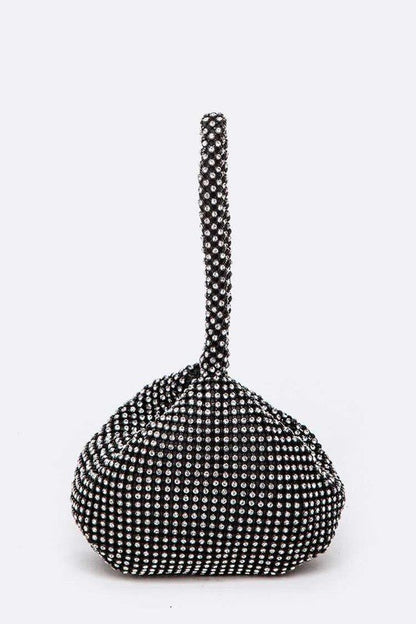 Diva Rhinestone Mesh Small Formal Swing Bag - ShopRbls