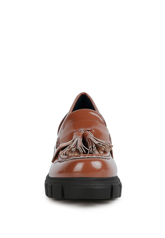 Jonah Chunky Lug Sole Platform Oxford Loafers